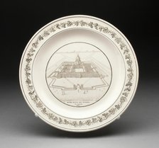 Plate, Creil, 1800/50. Creator: Creil Pottery.