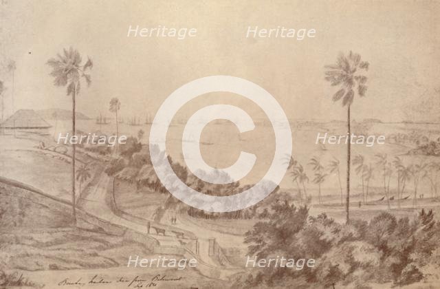 'Bombay Harbour - Seen from Belmont', September 1821, (1936). Creator: Unknown.