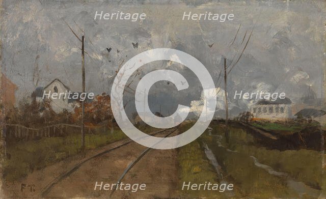 The Train is arriving, 1881. Creator: Frits Thaulow.