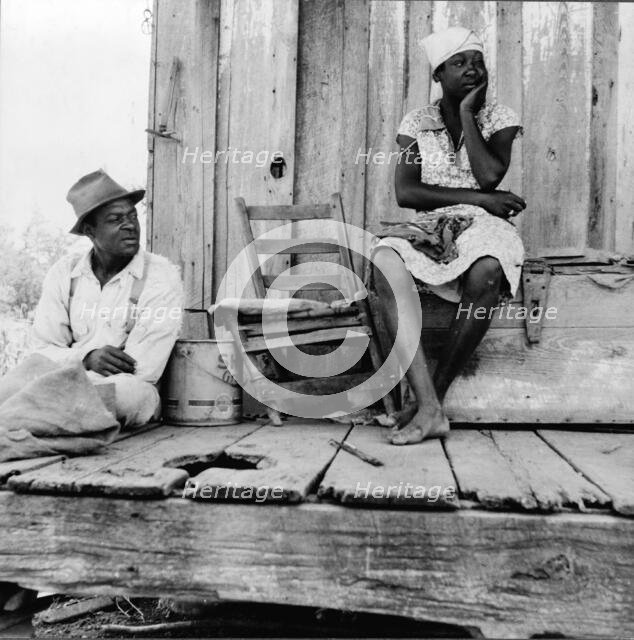 Negro sharecropper and wife, Mississippi, 1937. Creator: Dorothea Lange.