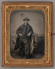 Untitled (Portrait of a Standing Man), 1860. Creator: Unknown.