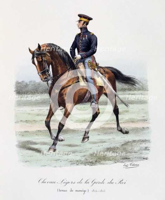 Chevau-Légers de la Garde du Roi, Tenue de Manége, 1814-15. Artist: Eugene Titeux