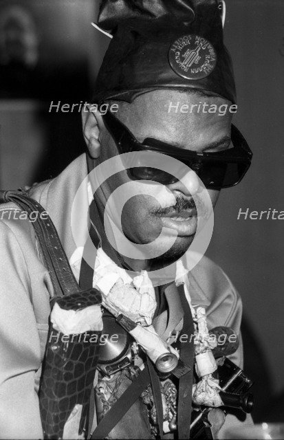 Roland Kirk, London, 1976.   Artist: Brian O'Connor.