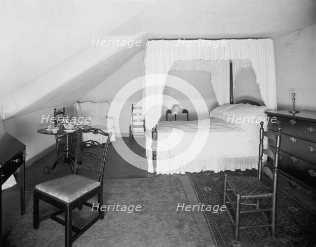 Mrs. [Martha] Washington's bed room at Mt. Vernon, c.between 1910 and 1920. Creator: Unknown.