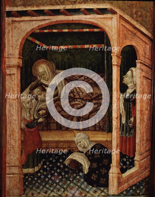 Virgin Mary, daughter of St. Joachim and St. Anne and mother of Jesus Christ. 'Birth of the Virgi…