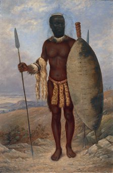 Zulu Man, ca. 1893. Creator: Antonio Zeno Shindler.