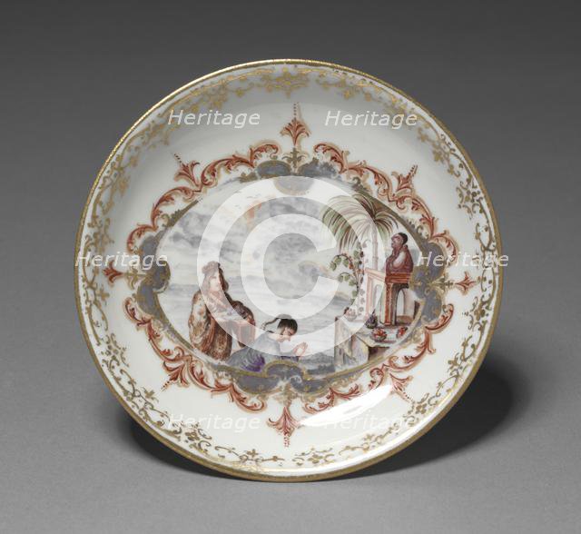 Saucer, c. 1723. Creator: Meissen Porcelain Factory (German).