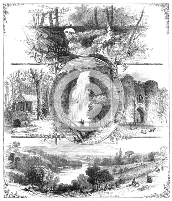 Sketches in Roundhay Park, Leeds; opened this week by Prince Arthur, 1872. Creator: Unknown.