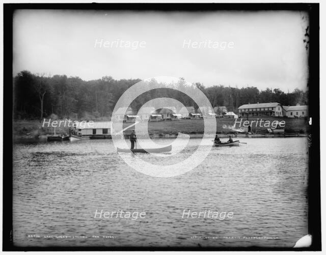 Lake Gogebic, Mich., the hotel, c1898. Creator: Unknown.