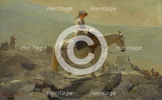 The Bridle Path, White Mountains, 1868. Creator: Winslow Homer.