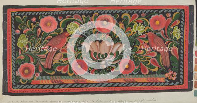 Chest Design, 1935/1942. Creator: Etna Wiswall.