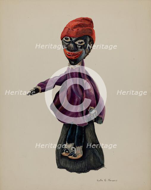 Sambo Hand Puppet, c. 1937. Creator: Ruth Abrams.