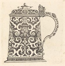 Large jug, the handle formed by a snake, published 1579. Creator: Georg Wechter I.