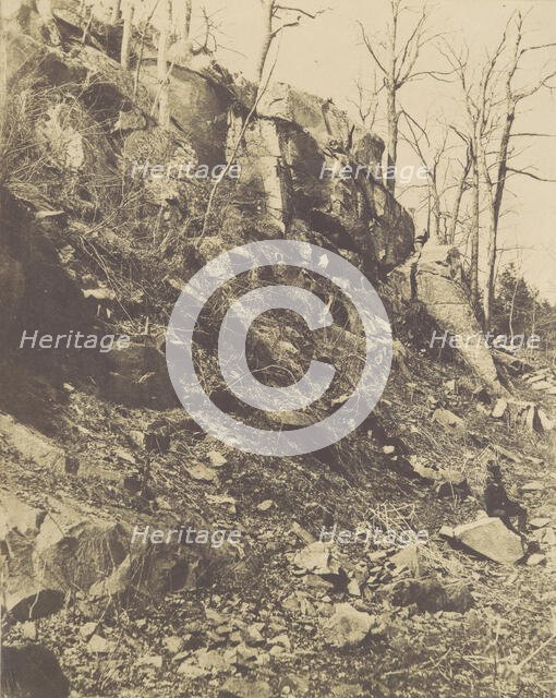 [Rocky Hillside], 1850s. Creator: Victor Prevost.