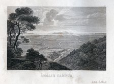 View over the fields of Troy, c1833. Artist: Unknown