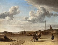 The Beach Scheveningen, 1670. Creator: Adriaen van de Velde.