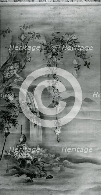 Family of Monkeys, late 17th century. Creator: Kanô Tanshin Morimasa.