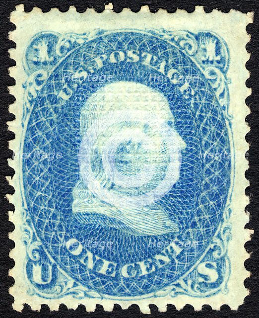 1c Franklin E Grill single, 1868. Creator: Unknown.