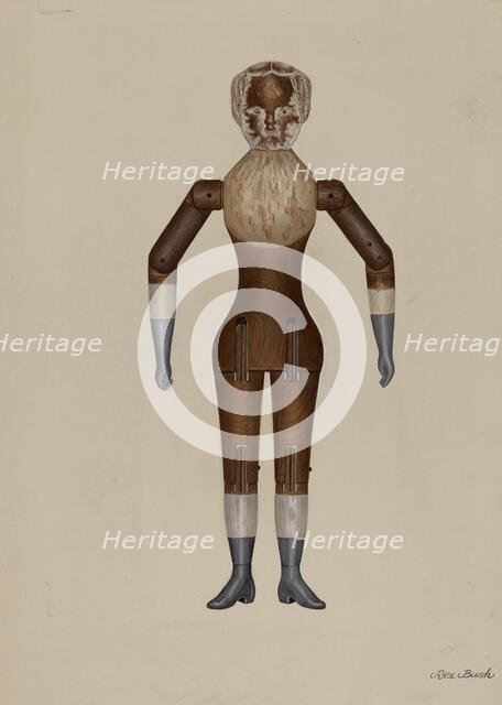 Doll - "Elissa", c. 1938. Creator: Rex F Bush.