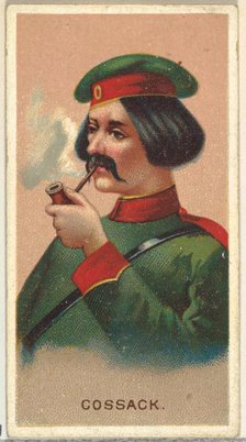 Cossack, from World's Smokers series (N33) for Allen & Ginter Cigarettes, 1888. Creator: Allen & Ginter.