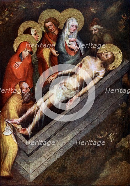 The Tomb of Christ', Master of the Trebon Altarpiece, about 1380, (1955). Artist: Master of the Trebon Altarpiece