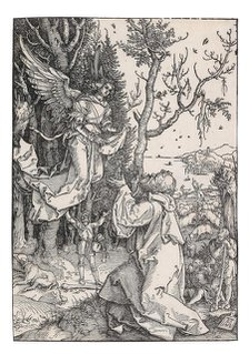 Joachim and the Angel, from The Life of the Virgin, c. 1504. Creator: Dürer, Albrecht (1471-1528).