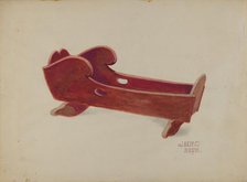 Doll Cradle, c. 1936. Creator: Julie C Brush.