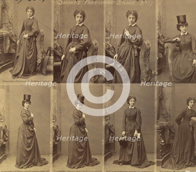 [Advertisement for Sarony's Photographic Studies], 1880s. Creator: Napoleon Sarony.