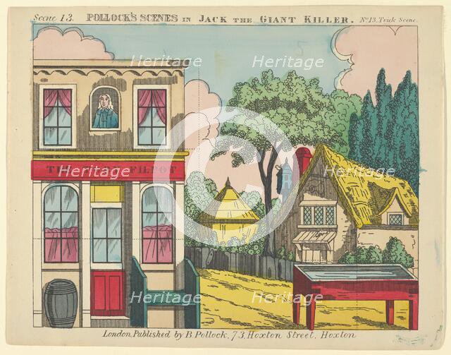 Scene 13, from Jack the Giant Killer, Trick Scene for a Toy Theater, 1870-90. Creator: Benjamin Pollock.