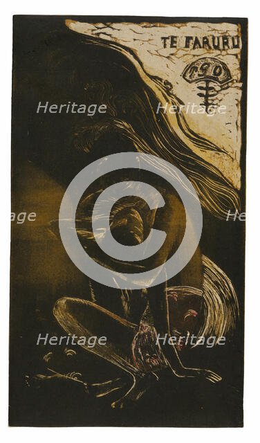 Te faruru (Here We Make Love), from the Noa Noa Suite, 1893/94. Creator: Paul Gauguin.