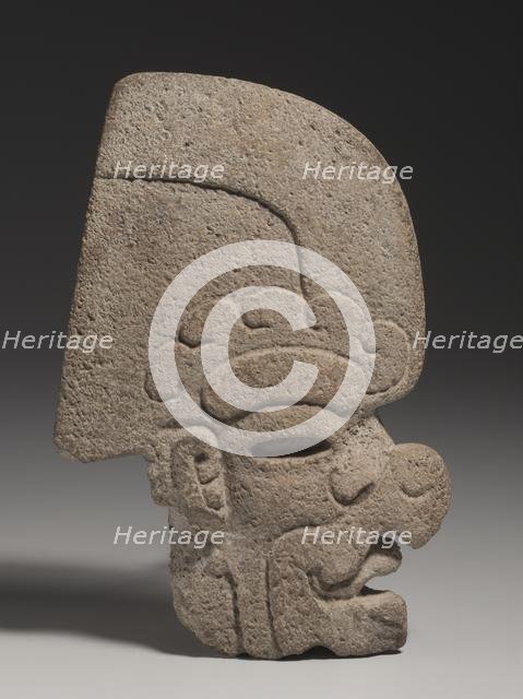 Ballgame Thin Stone Head (Hacha), 600-900. Creator: Unknown.