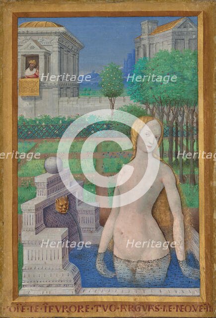 Bathsheba Bathing, 1498-1499. Creator: Jean Bourdichon.