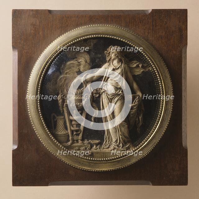 Vestal Making Sacrifice at Altar, c.1870. Creator: Unknown.