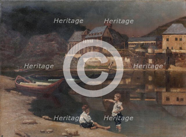 River Scenery, c1889. Creator: Karl von Pidoll.