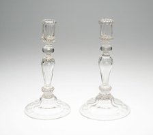 Two Candlesticks, France, 1725/50. Creator: Unknown.