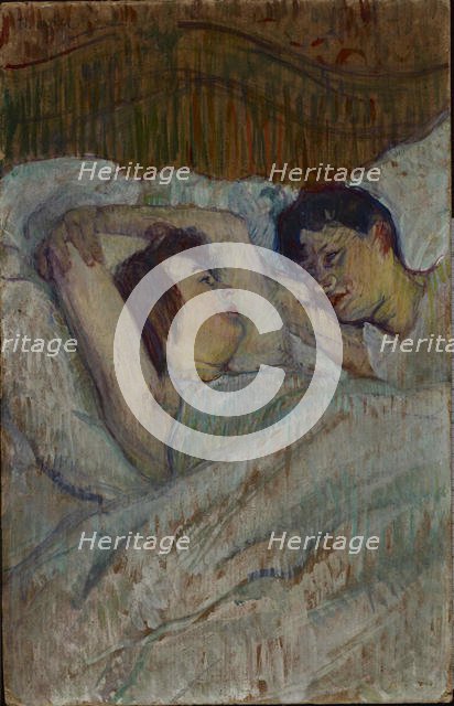 Au lit, 1892. Creator: Toulouse-Lautrec, Henri, de (1864-1901).