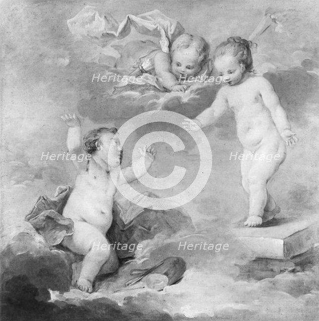 Pygmalion and Galatea as Infants, 18th century. Creator: Unknown.