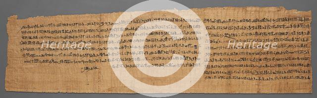 Book of the Dead of Bakenmut, 1000-900 BC. Creator: Unknown.