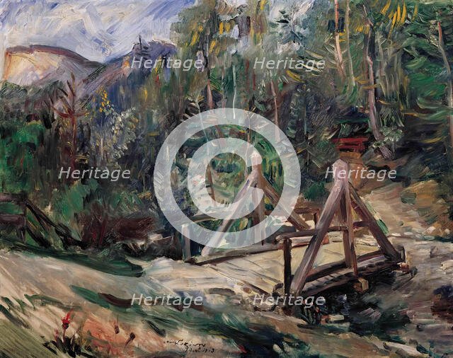 Tyrolean landscape with bridge, 1913. Creator: Lovis Corinth.