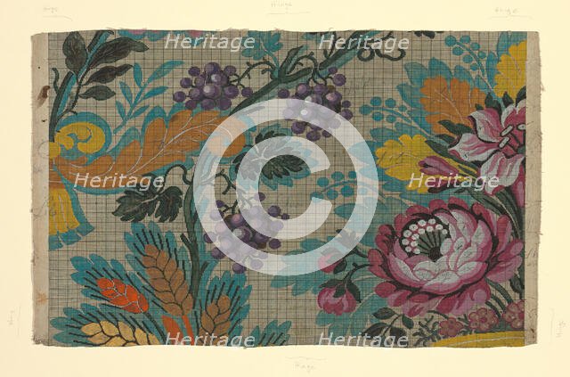 Mise-en-carte (Point-paper), France, 1760/90. Creator: Unknown.