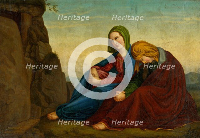 The Two Marys at the Tomb of Christ, 1866. Creator: Vincent Vörös.