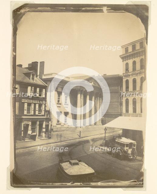 First Bank of the United States, Philadelphia, 1859. Creator: Frederick DeBourg Richards (American, 1822-1903).