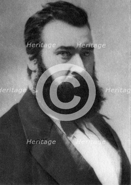 Jean Francois Millet, French artist, 1858. Artist: Unknown