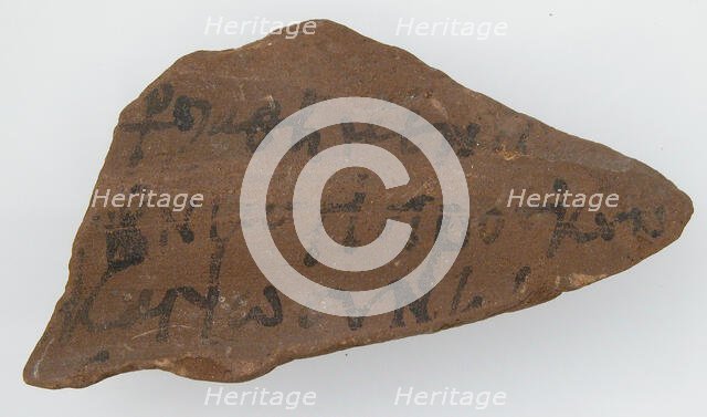 Ostrakon, Coptic, 600. Creator: Unknown.