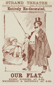 "Our Flat - Entirely Re-decorated", at the Strand Theatre, late 19th century.  Creator: Unknown.