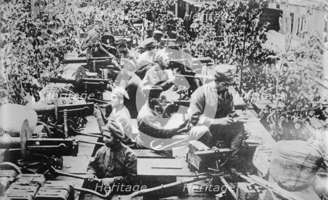 Czechoslovak armored train, between c1915 and c1920. Creator: Bain News Service.