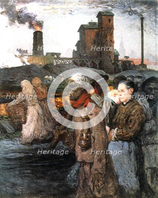 'The Miners', c1920. Artist: Jules Besson