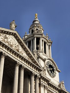 West elevation of St Paul's Cathedral, City of London, 2012. Artist: Historic England Staff Photographer.