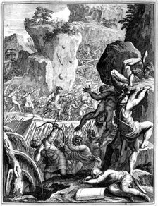 Forces under Alaric I, King of the Visigoths, in battle, c410 (1654). Artist: Francois Chauveau