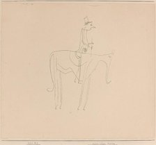 Komischer Reiter (Comic Rider), 1921. Creator: Paul Klee.